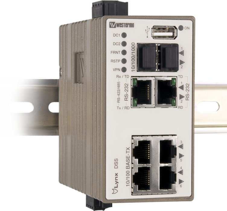 “Lynx DSS” device server switch รุ่นใหม่จาก Westermo ที่ใช้งานได้ทั้ง การเชื่อมต่อ IP ไปยัง legacy serial devices และ routing functionality